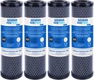 2.5" X 10" Whole House Cto Carbon Sediment Water Filter, Golden Icepure, 4PACK. Fixed Price $28.42.