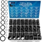 Zdbb 24 Size Rubber SET,1120 Pcs Black Small Assortment. Fixed Price $23.88.