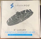 Sparkpod 8" Luxury Rainfall Shower Head Round Black Marble 1 Minute Install. Fixed Price $24.99.