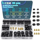 Keze 96 Pcs 10 Size Faucet Washers Assorted Kit With Brass Bibb Screws Black. Fixed Price $15.35.