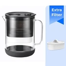 Waterdrop Glass Pitcher With 2 Filter, Eco-friendly, Black. Fixed Price $75.99.