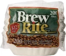 Basket Coffee Filters, 8-12 Cup, White Paper, 200-COUNT Bags (pack 12). Fixed Price $51.99.