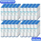 100 Pack 10"X2.5" Whole House Washable Pleated Sediment Water Filter 5/20/50. Fixed Price $272.53.