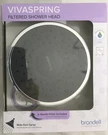 Vivaspring FSH25-CB Filtered Shower Head Chrome Finish With Obsidian Face New. Fixed Price $39.99.