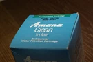 Amana Clean Clear Refrigerator Replacement Filter WF401 - Unused. Fixed Price $15.00.