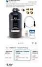 Essential Rv Water Softener Portable 16,000 Grain 4FT Hose Softens Hard. Fixed Price $120.00.