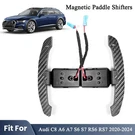 Magnetic Real Carbon Fiber Paddle Shifters For 20+ Audi C8 A6 A7 RS6 RS7. Fixed Price $113.05.