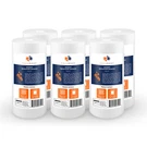 6-PACK Of Aquaboon Sediment Water Filter Whole House Big Blue Micron 10"X4.5". Fixed Price $59.79.