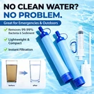 Portable Water Filter Straw Kit Emergency Survival Camping 99.99% Purifier. Fixed Price $28.00.