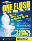 One Septic Tank Treatment Packets, 3-MONTH Supply Of Easy-flush Bacteria. Fixed Price $11.38.