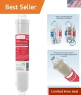 Buddie 5-MICRON Inline Sediment Water Filter Cartridge For Pure Aquatic Life. Fixed Price $16.99.