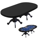 Coshnibi Oval Poker Table Dust Cover ,420D Waterproof Game Black. Fixed Price $43.17.