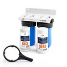 2-STAGE Big Blue 10" Whole House+bracket+string Wound Sediment Carbon Filters. Fixed Price $260.99.