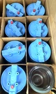 Pentek Lot Of 8 Slim Line #5 Clear Sump Housing, Lid 153056 Nib. Fixed Price $280.00.