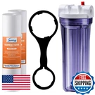 Ispring HC14 FP15X2 Whole House Transparent Water Filter Housing 10 Fnpt. Fixed Price $56.51.