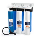 3-STAGE Big Blue 20" Whole House System 1" Port+,gac, Sediment Filters,gauge. Fixed Price $343.79.