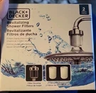 Black+decker Revitalizing Shower Head Filter For Hard Water High Output BD0027. Fixed Price $19.96.
