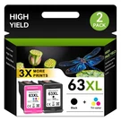63XL Ink Cartridge For Hp 63-XL Officejet 3830 4650 4655 Envy 4512 4516 4520 Lot. Fixed Price $16.45.