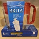 Brita 6 Cup Water Filter Pitcher & - Flip Top Lid Bpa Free Filtration. Fixed Price $24.99.