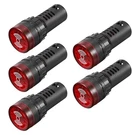 Uxcell 5PCS Red Indicator Light With Buzzer Ac/dc 24V, 22MM Panel Mount. Fixed Price $22.25.