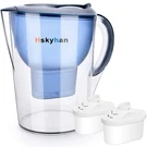 Hskyhan Alkaline Water Pitcher - 3.5 Liters Improve Ph, 2 Filters Include. Fixed Price $35.53.