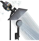 Filtered Rain Shower Head, High Pressure 8 Square, 5 Settings Handheld. Fixed Price $35.00.