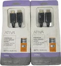 Ativa Premium High Speed Hdmi Cable W/ethernet 6FT Black (2-PACK) 366-249. Fixed Price $13.25.