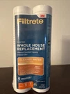 3M Filtrete Sump Style Whole House Replacement Universal Water Filter Twin Pack. Fixed Price $14.00.