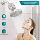Adovel High Output Shower Head And Hard Water Filter SF240 - Silver. Fixed Price $31.74.