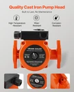 F-0011-BF4-J Cast Iron Circulator Pump, 33 Gpm, Ac 120V Ft Hot Water Recircul. Fixed Price $126.92.