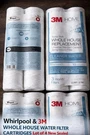 Whirlpool & 3M Whole House Water Filter Cartridges Lot Of 4 New Sealed. Fixed Price $34.99.