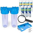 Dual Whole House Water Purifier With Yearly Supply And Cto Filters. Fixed Price $57.99.