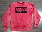 Vans Vault Aries Red Acid Wash Sweatshirt Unisex Size Extra Small. Fixed Price $35.00.