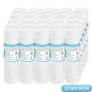 25 Pack 2.5X10 Inch Whole House String Wound Sediment Pp Water Filter 20 Micron. Fixed Price $61.99.