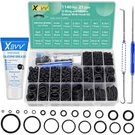 Xbvv 1140 Pcs 21 Size Faucet O-ring Assortment Kit With Food Grade Black. Fixed Price $25.69.