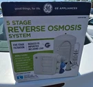 Under Sink 5-STAGE Reverse Osmosis Water Filtration System GXRV40TBN. Fixed Price $144.99.