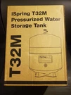 Ispring T32M Pressurized Water Storage Tank With Ball Valve For Reverse Osmosis. Fixed Price $45.00.