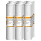 9 Pack 20" X 4.5" Big Blue Carbon Block Water Filter Whole House Cartridges M. Fixed Price $39.97.