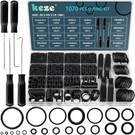 1070 Pcs 20 Size Rings Assortment Kit With Pick And Hook Set For Black. Fixed Price $16.57.