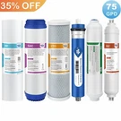 6 Stage Reverse Osmosis System Ph Alkaline Water Filter Set With 75G Ro Membrane. Fixed Price $37.78.