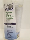 Great Value Heavy Duty Gac Universal Whole House 10-IN Filter. Fixed Price $7.50.