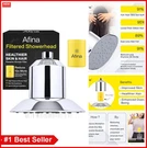 Filtered Shower Head KDF-55 Hard Water Softener High Pressure Rain Fall. Fixed Price $233.69.