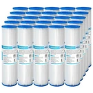 10"X2.5" 5/20/50 Micron Washable Pleated Sediment Water Filter Cartridge 25 Pack. Fixed Price $47.99.