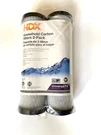 Hdx Micron Household Carbon Filters # 2CF4, Fits HDG2VS4, Ge GWXH0F45, 2PK. Fixed Price $19.99.
