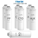 Year Set Replacement Water Filter Cartridge For Simpure T1-400ALK. Fixed Price $129.99.