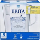 Brita Water Pitcher, Slim, 5 Cup Capacity, Includes White - Size,. Fixed Price $41.37.