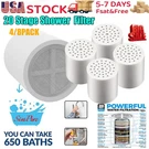 20-STAGE Shower Head FILTER-4PACK Replaceable Cartridges For Hard Water. Fixed Price $35.98.