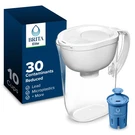 Brita Water Pitcher, Everyday Elite Filter, Removes 99% Of Lead, 10CUP, White. Fixed Price $57.56.