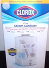 Clorox 2-TIER Electric Steam Sanitizer For Utensils, Sponges, Water Bottles New. Fixed Price $39.47.