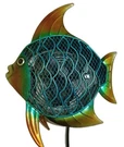 Clean Deco Breeze Metal Blue Fish Electric Fan Figurine 16" Tall #DBF0368. Fixed Price $108.72.